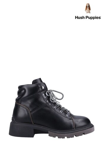 Hush Puppies Black & Red Rita Hiker Boots (D58809) | £70