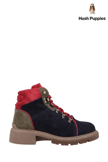 Hush Puppies Black & Red Rita Hiker Boots (D58811) | £70