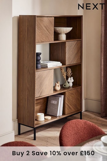 Dark Marlow Oak Effect Bookcase Bookcase (D58828) | £425