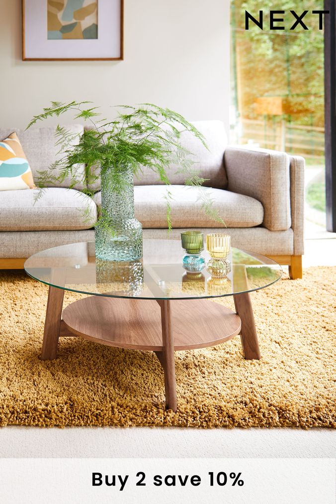 Next glass outlet tables