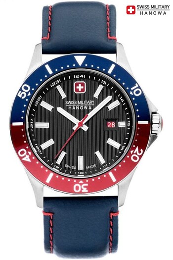 Swiss Military Gents Blue Hanowa Flagship X Watch (D58837) | £209
