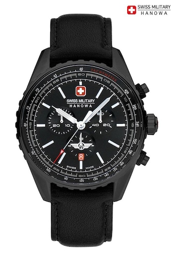 Swiss Military Gents Hanowa Afterburn Chrono Black Watch (D58841) | £399