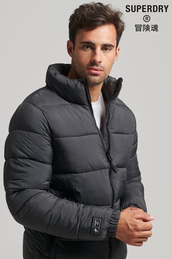 Superdry Black Non Hooded Sports Puffer Jacket (D59037) | £85