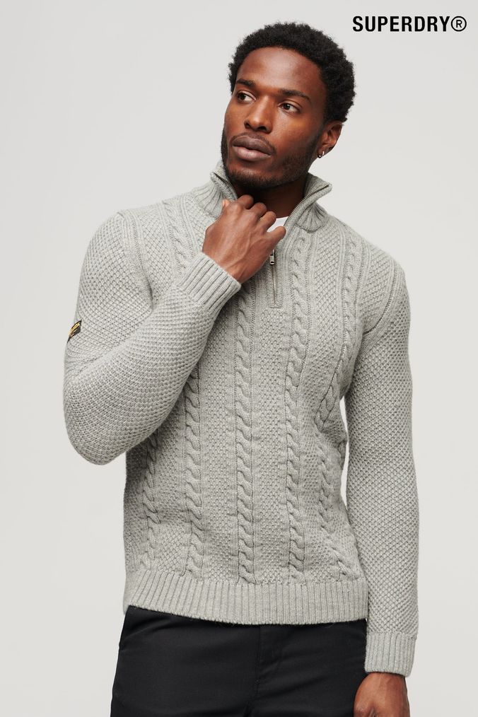 Superdry cable hotsell knit
