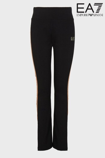 Emporio Armani EA7 Womens Collegiate Black Joggers (D59163) | £110