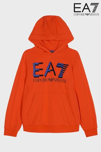 Emporio Armani EA7 Boys Logo Overhead Hoodie (D59187) | £65