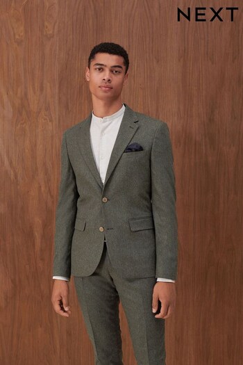 Green Wool Donegal Suit Jacket (D59222) | £110