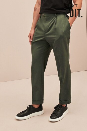 Green EDIT Relaxed Fit Suit Trousers (D59231) | £40