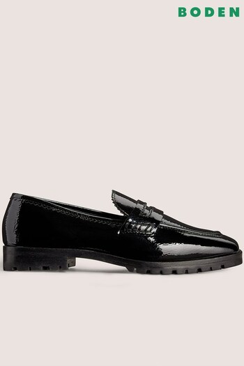 Boden Black Patent Leather Loafers (D59293) | £110