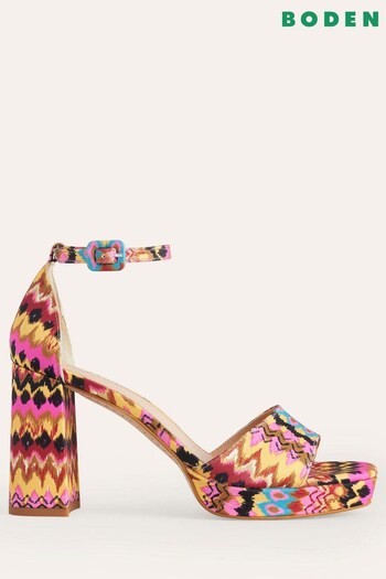 Boden Pink Heeled Platform Sandals (D59329) | £120