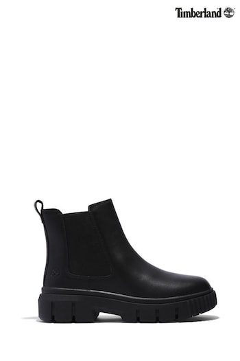 Timberland ribbed Greyfield Chelsea Black Boots (D59424) | £125