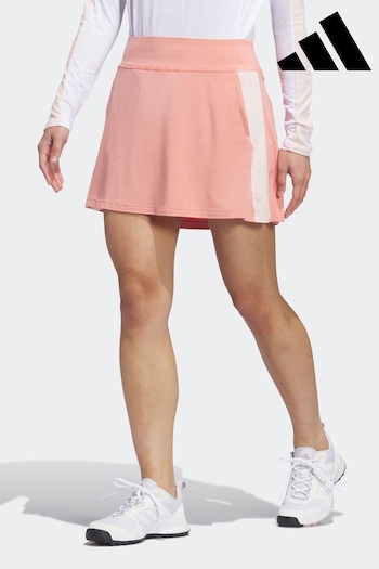 adidas static Golf Peach Pink Made With Nature Skirt (D59453) | £60
