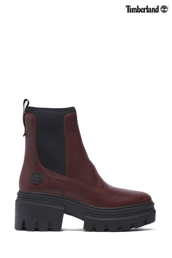 Timberland ribbed Red Everleigh Chelsea Boots (D59476) | £160