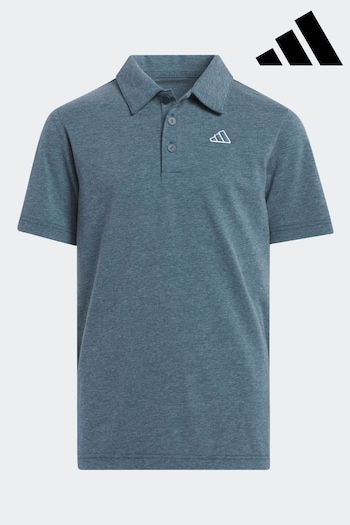 adidas pattern Golf Teal Blue Relaxed Polo Shirt (D59481) | £25