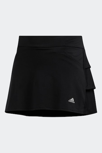 adidas Golf Ruffled Black Skirt (D59490) | £28