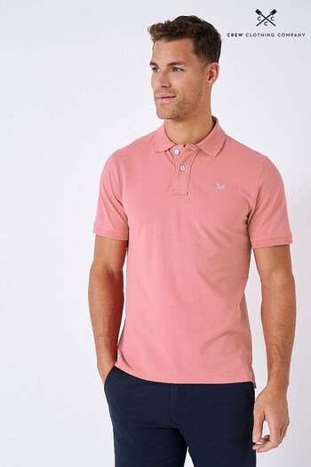 Crew Clothing Company Dark Pink Cotton Classic Polo Shirt (D59493) | £40
