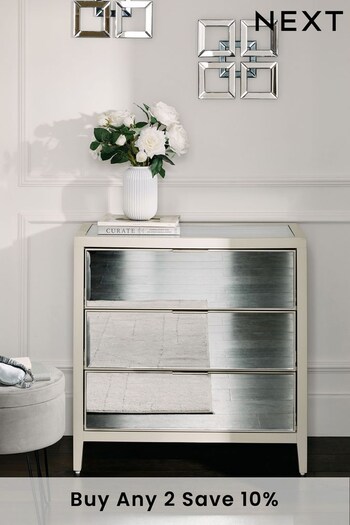 Stone Cora Mirror 3 Drawer Gifts For Pets (D59595) | £550