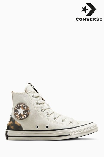 Converse Tortoiseshell Brown Chuck Taylor High Top Trainers (D59691) | £60