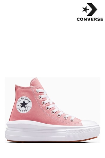 Converse Pink All Star Move High Top Trainers (D59703) | £80