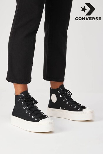 Converse Black Chuck Taylor All Star Modern Lift Trainers (D59706) | £85