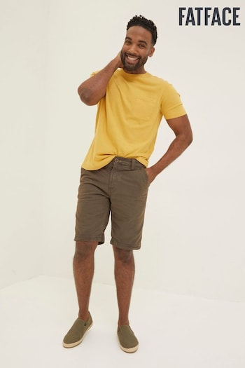 FatFace Brown Cove Flat Front Shorts (D59908) | £46