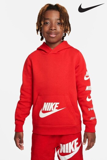 Nike Red Logo Fleece Hoodie (D60018) | £45