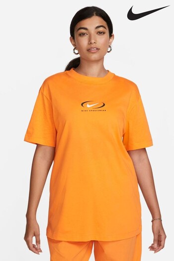 Nike Orange Oversized Vintage T-Shirt (D60025) | £40
