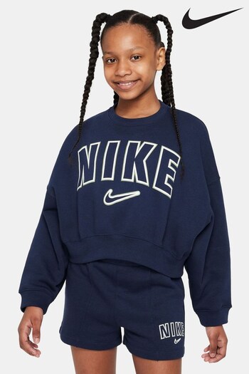Nike Navy Trend Fleece Sweatshirt (D60028) | £45