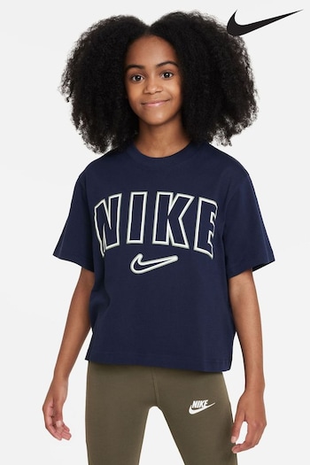 Nike Navy Oversized Trend T-Shirt (D60031) | £25