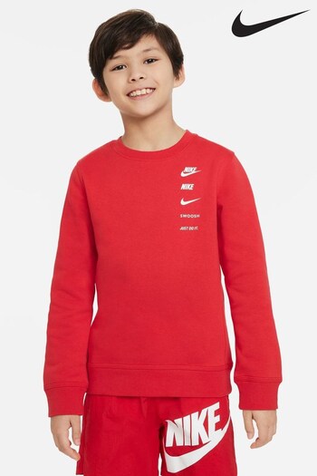 Nike Red Logo Fleece Sweatshirt (D60049) | £40