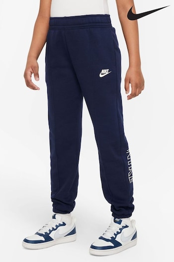 Nike Navy Fleece Cuffed Joggers (D60105) | £45
