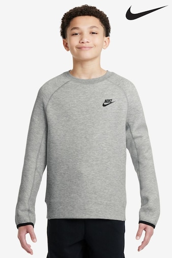 Nike Grey Tech Fleece Sweatshirt (D60157) | £74.99