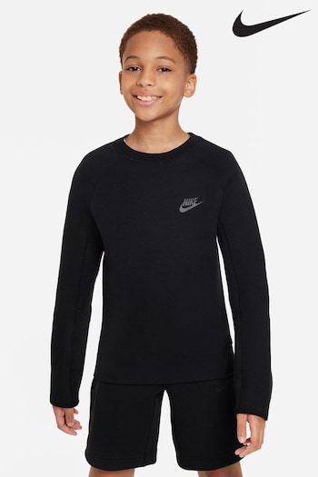 Nike Black Tech Fleece Sweatshirt (D60158) | £73