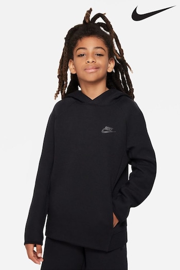 Nike Charcoal Grey/Black Tech Fleece Overhead Hoodie (D60161) | £80