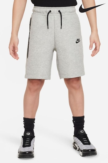 Nike moire Grey Tech Fleece Shorts (D60162) | £55