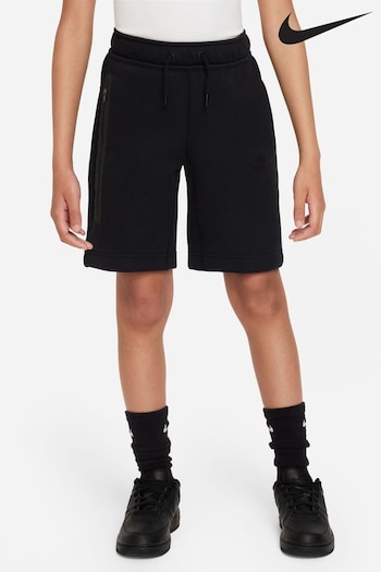 Nike Black Tech Fleece Shorts (D60163) | £55