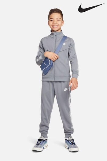 Nike authentic Grey Full Zip Tape Tracksuit (D60227) | £65