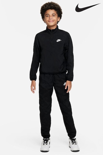 Nike Black Zip Top Woven Tracksuit (D60230) | £70