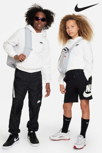 Nike Sportswear White Club Fleece Overhead Hoodie (D60240) | £40