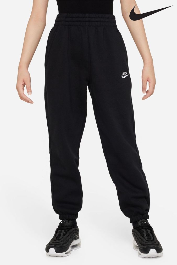 Girls black store nike joggers