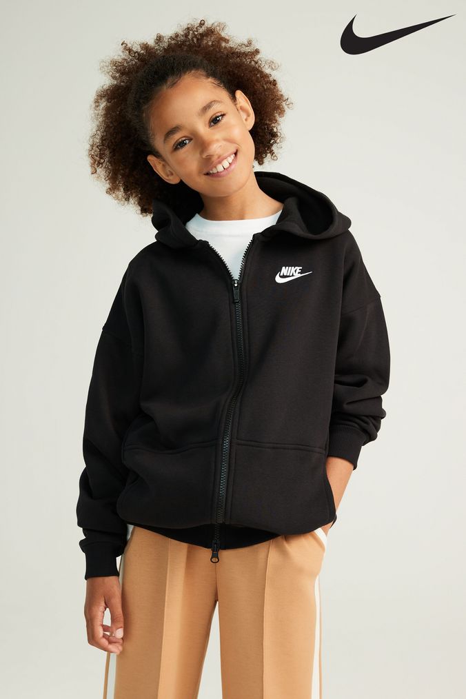 Girls black nike hoodie deals