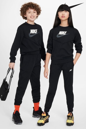 Nike youth Black Crew Tracksuit (D60274) | £60