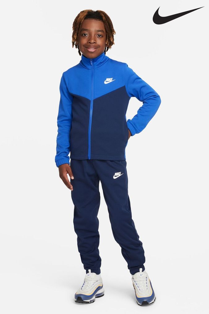 Nike clearance Blue Full Zip Tracksuit (D60275) | £55
