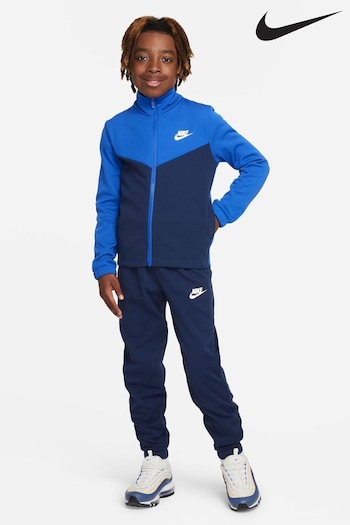 Nike youth Blue Full Zip Tracksuit (D60275) | £55