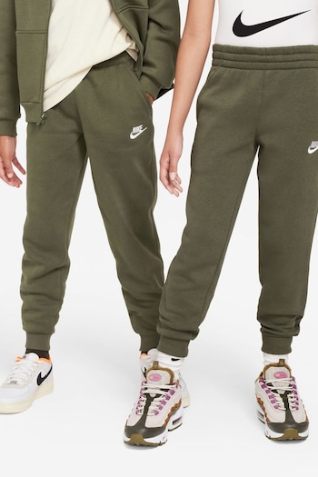 Nike lunar Khaki Green Club Fleece Joggers (D60282) | £38