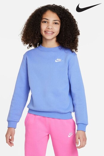 Nike Light Blue Club Fleece Sweatshirt (D60283) | £38