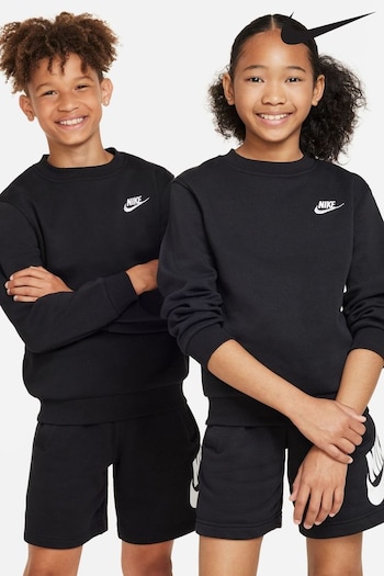 Nike Black Club Fleece Sweatshirt (D60285) | £38