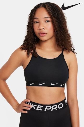 Nike Black Dri-FIT Logo One fleece Bra (D60319) | £20