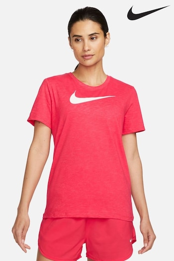 Nike Pantaloni Bright Pink DriFIT Swoosh T-Shirt (D60363) | £33