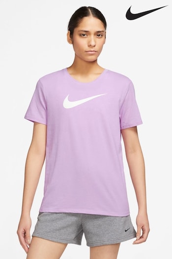 Nike Purple DriFIT Swoosh T-Shirt (D60364) | £33
